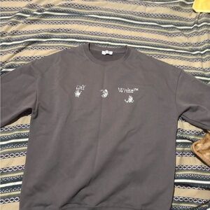 Off-White Gray Men's Sweater